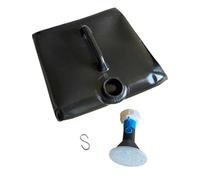 A2ZWORLD Doccia Solare Pieghevole Salvaspazio per Campeggio, Borsa da Campeggio per Doccia con Serbatoio da 15L, Forma a Cubo con Doccino