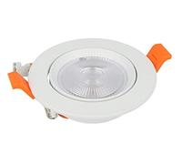 A2ZWORLD Faretto Led Da Incasso Orientabile, 10W 1075 Lumen, D96mm Altezza 34mm, Foro 80-90mm (Bianco caldo 3000K)