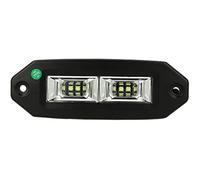 A2ZWORLD Faro da Lavoro Led Fuoristrada, Led Work Light, 12V 24V IP67 6000K, Faro Supplementare Trattatore SUV Camion Carrelli Elevatori Barche (Rettangolare 174X57mm 4X5W 2000LM)