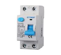 A2ZWORLD Interruttore Differenziale Puro Tipo A 300mA, RCCB Classe A 300mA 2P 16A, 1P+N 2 Poli 6kA 220V, Occupa 2 Moduli Barra DIN