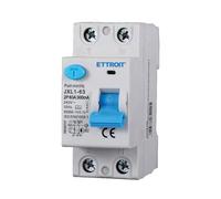 A2ZWORLD Interruttore Differenziale Puro Tipo A 300mA, RCCB Classe A 300mA 2P 63A, 1P+N 2 Poli 6kA 220V, Occupa 2 Moduli Barra DIN