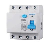 A2ZWORLD Interruttore Differenziale Puro Tipo A Trifase, RCCB 30mA 4P 16A, 3P+N 4 Poli 6kA AC 400V, Occupa 4 Moduli DIN
