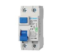 A2ZWORLD Interruttore Differenziale Tipo B 30mA, RCCB Classe B 30mA 2P 16A, 1P+N 2 Poli 10kA 230V, Occupa 2 Moduli Barra DIN
