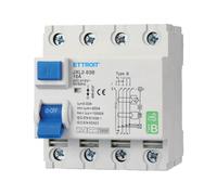 A2ZWORLD Interruttore Differenziale Tipo B Trifase, RCCB Classe B 30mA 4P 16A, 3P+N 4 Poli 10kA AC 400V, Occupa 4 Moduli Barra DIN
