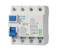A2ZWORLD Interruttore Differenziale Tipo B Trifase, RCCB Classe B 30mA 4P 63A, 3P+N 4 Poli 10kA AC 400V, Occupa 4 Moduli Barra DIN