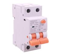 A2ZWORLD Interruttore Magnetotermico Differenziale Tipo B 30mA, RCBO 30mA 2P 16A C16, Curva C 1P+N 2 Poli 6kA 230V, Occupa 2 Moduli Barra DIN