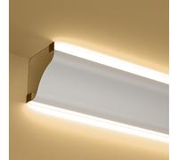 A2ZWORLD Kit Profilo Alluminio Completo Da 2 Metri Per Striscia Led, Angolare