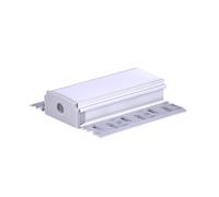 A2ZWORLD Kit Profilo Alluminio Completo Da 2 Metri Per Striscia Led, Larga