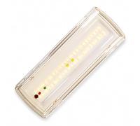 A2ZWORLD Lampada di Emergenza LED, 3,5W 400lm 6500K, SA/SE Sempre Accesa e Solo Emergenza, Autonomia 3 Ore, IP65, Montaggio Parete o Soffitto, Batteria Ricaricabile al Litio 7,4V 1,5Ah, 270x100x54mm