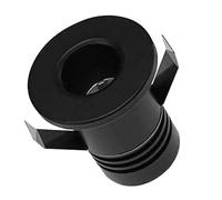 Mini Faretto Led Da Incasso Rotondo 3W 220V 3000K Φ35*H38mm Foro 30mm, Mini Faretto Carcassa Nera Sostituibile Angolo 15° CRI≥80 UGR≤10 IP20
