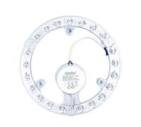 A2ZWORLD Modulo Led Per Plafoniera, 24W 2400LM D222mm, Led Plate Ad Anello, Bianco Caldo 3000K, Trasformate La Plafoniera con Neon Circolare ad Luce Led, 220V IP20