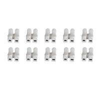 A2ZWORLD Morsetto Connettore Per Cavo Fili Elettrici Con Bottone a Pressione, Collegamento per Cablaggio (2 Poli)