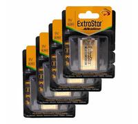 A2ZWORLD Pila Batteria 6LR61 9V 550mAh, Super Alcalina, Compatibile Con Duracell MN1604 (4)