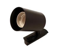 A2ZWORLD Porta Faretto da Binario Monofase Attacco E27, Colore Nero, Orientabile e Ruotabile, Max 50W 220V, Supporto per Faretti LED