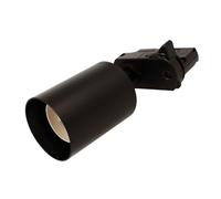 A2ZWORLD Porta Faretto da Binario Trifase Attacco E27, Colore Nero, Orientabile e Ruotabile, Max 50W 220V, Supporto per Faretti LED