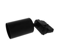 A2ZWORLD Porta Faretto da Binario Trifase Attacco GU10, Colore Nero, Orientabile e Ruotabile, Max 50W 220V, Supporto per Faretti LED