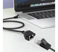 A2ZWORLD Prolunga Cavo Ethernet da 0.6 metri, Supporta MAX 1Gbps, Consgliabile con Cat 5E e Cat 6, Banda Max 250Mhz, Presa di rete RJ45 Maschio e Femmina