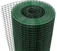 Rete Metallica Plasticata Verde 0,5X10M Per Recinzione Giardino La