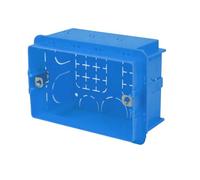A2ZWORLD Scatola 504 Da Incasso 137x74x53,5mm, Rettangolare Per 4 Posti, Cassetta Da Incasso, Montaggio A Parete IP40