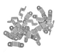 A2ZWORLD Set di 20 Clip per Striscia LED 8mm Accessori di Montaggio Colore Bianco Facili da Installare, per Striscia LED COB 220V