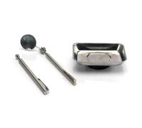 A2ZWORLD Set Vaschetta Magnetica Porta Attrezzi + Specchio Estendibile + Bastoncino Telescopico, Per Viti, Dado E Bulloni, Organizzatore Magnetico (Set con Vaschetta Retangolare 9.5x6.5cm)