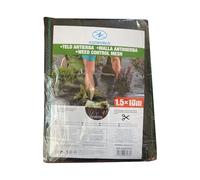 A2ZWORLD Telo Pacciamatura Antierba 1,5M X 10M, 15M², Traspirante, Permeabile, in PP Resistente ai Raggi UV, Facile da Tagliare e Installare, Ecologico Contro Le Erbacce