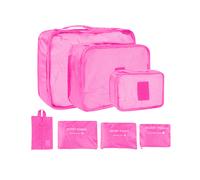 (A3 7 pezzi) Set di valigie da 6 pezzi, set per preparare la valigia, borse portaoggetti, organizer