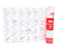 A3 Colore IN Alfabeto Poster - Imparare Abc Divertente Cameretta Bambini