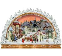 A3-Wand-Adventskalender - Nostalgischer Lichterbogen