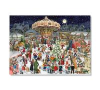 A3-Wand-Adventskalender - Nostalgischer Weihnachtsmarkt