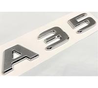 A35 cromato baule posteriore auto emblema distintivo decalcomania compatibile con A35 Targhetta Numeri