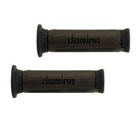 Manopole Domino Turismo Marrone- Nero Aperti D 22 MM L 120 MM Moto Motore