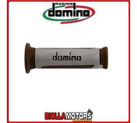 A35041C6459C7-0 COPPIA MANOPOLE DOMINO ARGENTO/MARRONE TURISMO