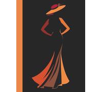 A4 Black and Orange Notebook Blank | Stylish Creative Journal for Drawing, Notes & Daily Inspiration: 180 Unlined Pages for Art, Ideas, Sketching, Bullet Journaling & Personal Expression