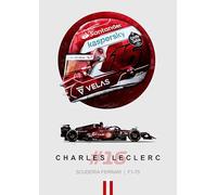 A4 Charles Leclerc F1 Racing Driver, Scuderia Ferrari Formula 1 Racing Team, stampa artistica da parete, Grand Prix, campionato piloti (solo stampa 29,7 x 21 cm)