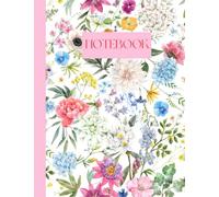 A4 College Ruled Notebook | Composition Notebook | Notebook for College, School, Work, Daily Planning, Office Work | Flower Design | Floral Design: ... College Ruled Notebook with Floral Pattern