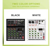 A4 Console DJ digitale portatile professionale con Mixer USB nero