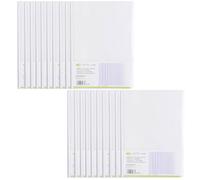 A4 Copertina per rilegatura con barra scorrevole Cartella di file in plastica per report e documento con clip - 20 fogli