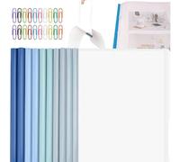 A4 Copertine Per Rilegatura,10PC Copertine per Rilegatura Trasparenti Report,Cartella Di File Con Barra Scorrevole,Plastica A4 Rapporto Copertina,Plastica Documento Copertine