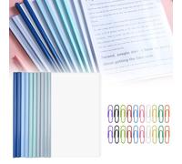 A4 Copertine per Rilegatura Trasparenti,10pcs A4 Copertine Per Rilegatura,Copertine di Rapporto con Barra Scorrevole,Cartelle di File Raccoglitore Organizer,Plastica A4 Rapporto Copertina