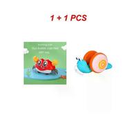 (A4, D TOY SET) Pull String Snail Glowing Music Car Toy Car Light Musical Pet Cartoon Snail Toy Cute Dragging Snail Toys Snail Educational Game