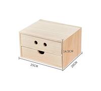 - A4 Desktop File Cabinet Data Cabinet Cassetto File Storage Cabinet File Box forniture per ufficio Scatola di legno portatile ordinata (colore: 30 x 25 x 14,5 cm) (colore: A) (A)