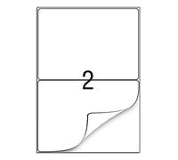 A4 Etichette Adesive Bianche Etichette, 210 x 148mm autoadesive 200 etichette, Universali Opaco, Adatto per l'uso con Laser/Getto D'inchiostro/Fotocopiatrice