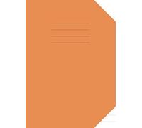 A4 Exercise Book Half Plain Half Ruled 15mm: Top Plain and Bottom Lined Notebook for School / Study | 100 Pages | Orange Cover