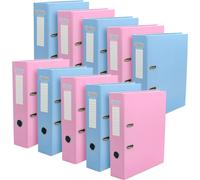 A4 Faldone/A4 Leva Arco/Scatola Schede - 10 Confezione Misto Rosa Blu Pukka Pad