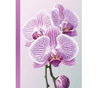 A4 Floral Orchid Notebook: 160 Numbered Pages Blank Journal for Creative Writing, Daily Planning & Goal Tracking