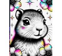 A4 Graph Notebook - Cute Baby Capybara Neon Cover: Grid Journal for Math, School, Science & Notes: Large A4 Graph Notebook with Square Grid Pages - ... Science, Drawing & Technical Work