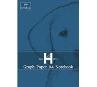 A4 Graph Paper Notebook with 4x4 Square ruled Grid For Math, Graphing and Engineering Calculations - Large Checkered Graphic Journal - By Haskey Trading Ltd