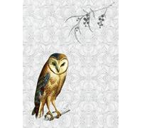 A4 journal, notitieboek, dagboek: The Birds, Owl 111 pagina's, gelinieerd