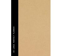 A4 Large Monthly Planner: Undated 18 Month Planner | Eco Friendly Recycled Paper Kraft Cover | Goal & Diary Organizer